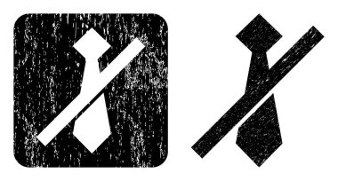 Grunge Frorbidden Man Kravatlı Çıkartma