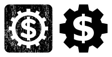 Grunge Finansal Endüstri Şablon Damgası