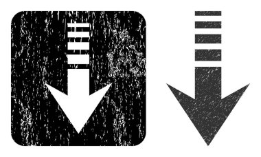 Desenli Gönder Aşağı Çıkarılmış Rozet