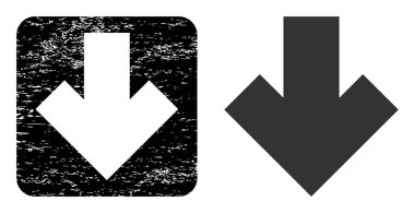 Grunge Arrow Kalıp İndirme Filigranı