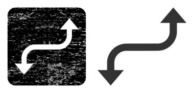 Lastik Eğri Ok Çıkarılan Mühür Mührü