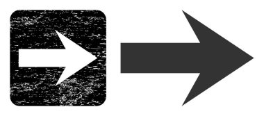 Grunge Arrow Sağ Kalıp İzi