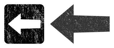 Çizilmiş Ok Sol Delik Damgası