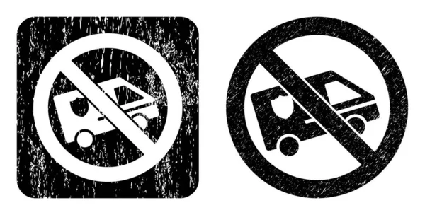 Ελαστική απαγορευμένη περίπολος σφραγίδα σφραγίδων αυτοκινήτων τρυπών — Διανυσματικό Αρχείο