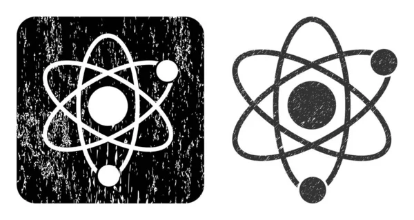 Pochoir atomique de détresse Seal — Image vectorielle