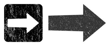 Grunge Arrow Sağ Çıkarılmış Ek