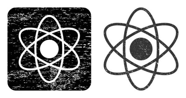 Grunge Pochoir atome filigrane — Image vectorielle