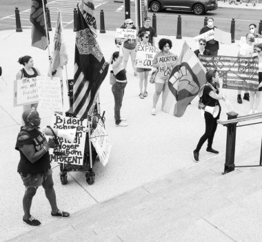  group of people gathering to protest