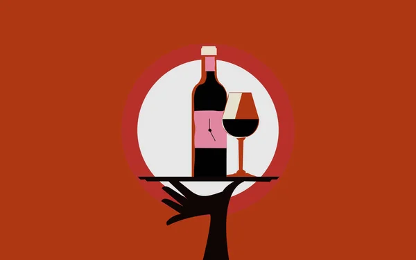 Illustration Wine Time Wine Time — Fotografia de Stock