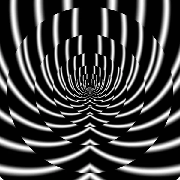 Ilustración Fractal Fractal Abstracto Tonos Blanco Negro Formas Abstractas —  Fotos de Stock