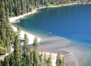 Kaliforniya, Tahoe Gölü 'ndeki Panorama Dağı manzarası