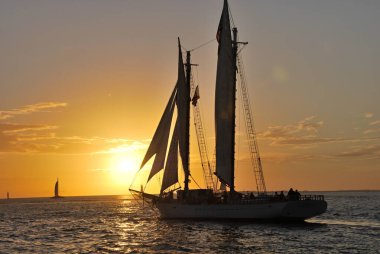 Sunset over the Gulf of Mexico in Key West, Florida Keys