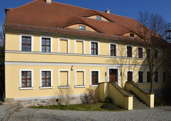 Historický Hrad Starém Městě Bad Dben Sasko — Stock fotografie