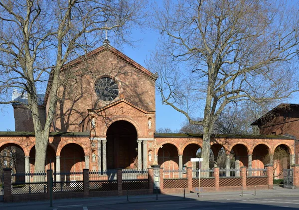 Iglesia Histórica Barrio Moabit Tiergarten Berlín — Foto de Stock