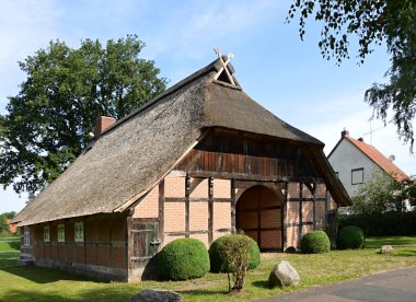 Historical Barn in the Village Ahlden, Lower Saxony