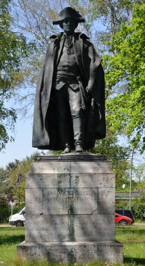 Statue of General Steuben in the Neighborhood Dahlem, Zehlendorf, Berlin, the Capital City of Germany