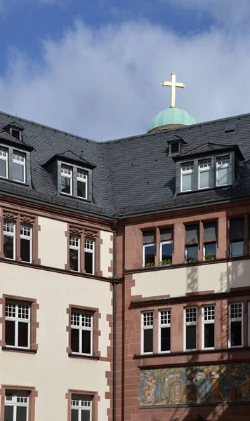 Historical Buildings Old Town Frankfurt River Main Hessen —  Fotos de Stock