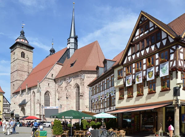Historical Buildings Old Town Schmalkalden Thuringia — 스톡 사진