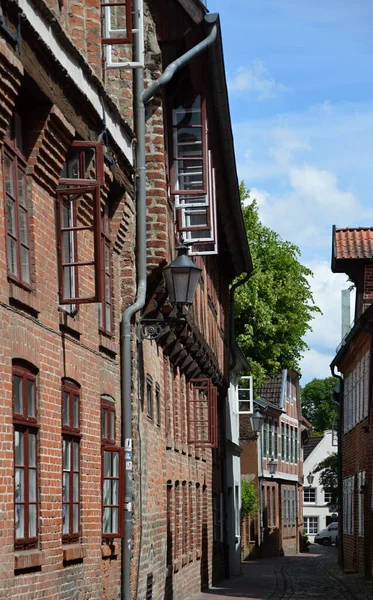 Historical Buildings in the Old Town of the Hanse City Lueneburg, Lower Saxony