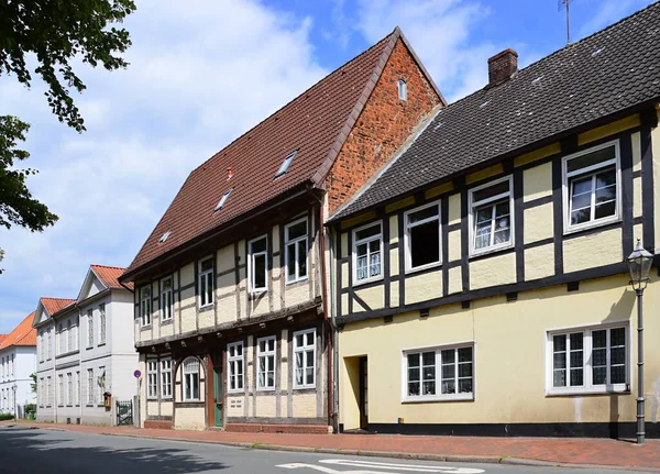 Historical Buildings Old Town Verden River Aller Lower Saxony — стокове фото