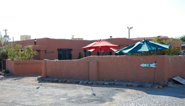 Historical Adobe Buildings in the Old Town of Mesilla, New Mexico