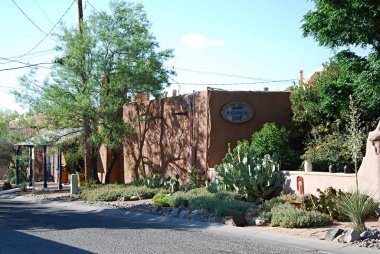 Historical Adobe Buildings in the Old Town of Mesilla, New Mexico