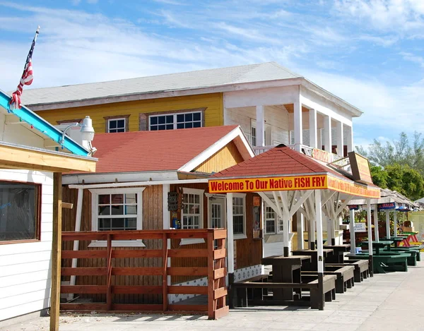 Colorful Houses Famous Fish Fry Nassau Capital City Bahamas — Stok fotoğraf