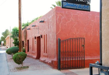 Historical Adobe Building in the Old Town of Mesilla, New Mexico
