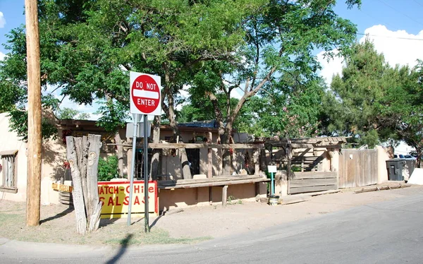 Historical Adobe Building Town Mesilla New Mexico — Stockfoto