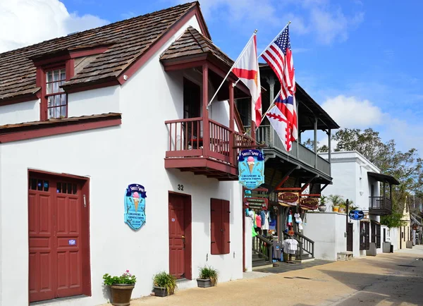 Historical Building Old Town Augustine Florida — Stok fotoğraf