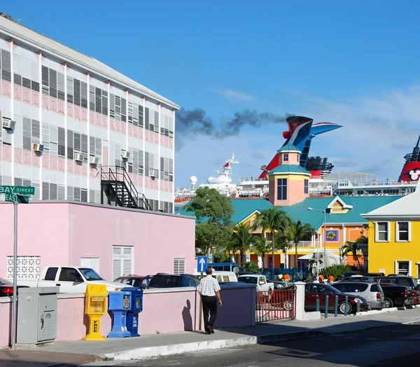 Cruise Ship Port Nassau Capital City Bahamas — Zdjęcie stockowe
