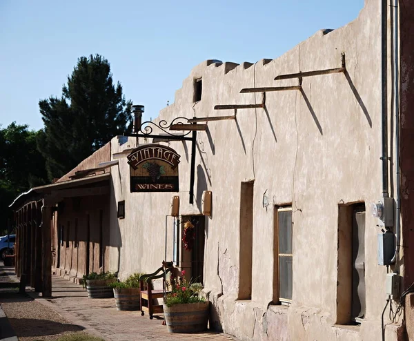Historisches Adobe Gebäude Der Stadt Mesilla New Mexico — Stockfoto
