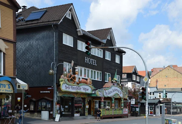 Historische Gebouwen Stad Braunlage Het Harzgebergte Nedersaksen — Stockfoto