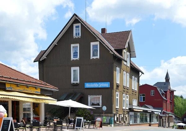 Ιστορικά Κτίρια Στην Πόλη Braunlage Στα Βουνά Harz Κάτω Σαξονία — Φωτογραφία Αρχείου
