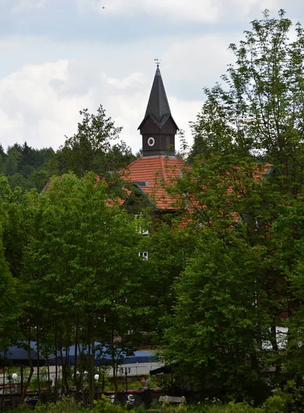 Historical Building Town Braunlage Harz Mountains Lower Saxony — стоковое фото