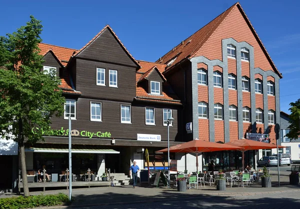 Historiska Byggnader Clausthals Gamla Stad Zellerfeld Harzbergen Niedersachsen — Stockfoto