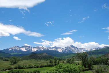 Panorama Landscape in the San Juan Mountains, Colorado clipart