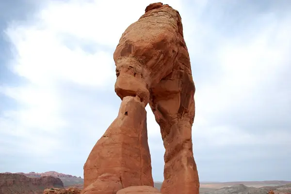 Delicato Arco Nel Parco Nazionale Degli Archi Utah — Foto Stock