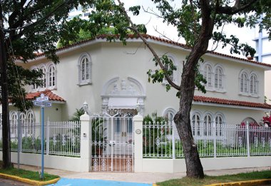 Porto Riko 'nun başkenti San Juan' daki tarihi bina.