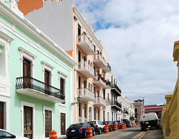 Edificios Históricos Casco Antiguo San Juan Capital Puerto Rico — Foto de Stock