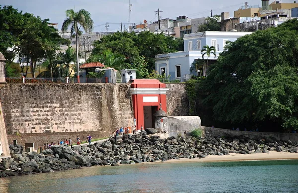 Portão Histórico Cidade Velha San Juan Capital Porto Rico — Fotografia de Stock