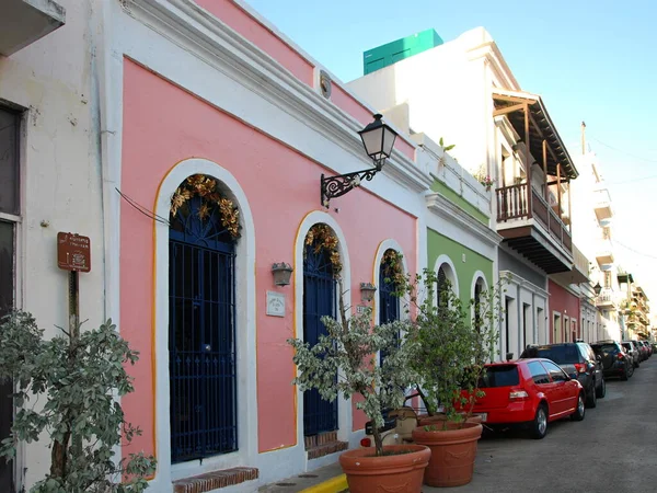 Edifícios Históricos Cidade Velha San Juan Capital Porto Rico — Fotografia de Stock