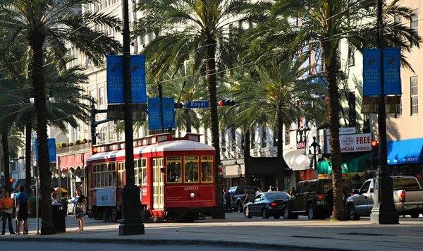 Historical Street Car in Downtown New Orleans, Louisiana