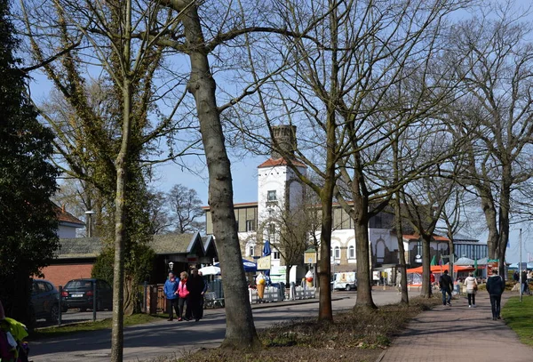 Primavera Nel Villaggio Steinhude Bassa Sassonia — Foto Stock