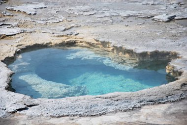 Yellowstone Ulusal Parkı, Wyoming 'de Hidrotermal Bahar