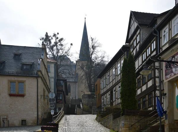 Historische Gebouwen Oude Binnenstad Van Blankenburg Harz Saksen Anhalt — Stockfoto