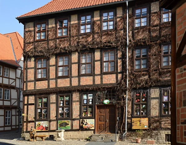 Palazzo Storico Nel Centro Storico Quedlinburg Nelle Montagne Harz Sassonia — Foto Stock