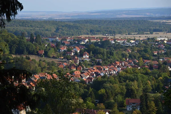 Panorama Ville Ilsenburg Automne Dans Les Montagnes Harz Saxe Anhalt — Photo