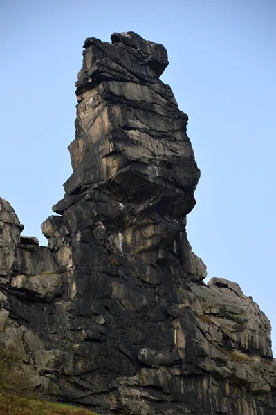 Rock Devils Wall Harz Mountains Sasko Anhalt — Stock fotografie