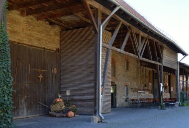 Harz Dağları 'ndaki Druebeck köyündeki tarihi manastır, Saksonya - Anhalt